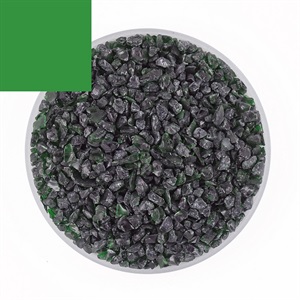 Float Fritt Chrome Green 0076 Grain 5 Transp. 1000g